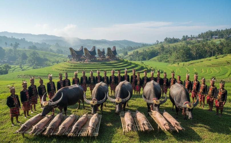 Niesamowite rytuały pogrzebowe Tana Toraja w Indonezji